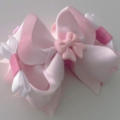 Pink bow-tique hair clip