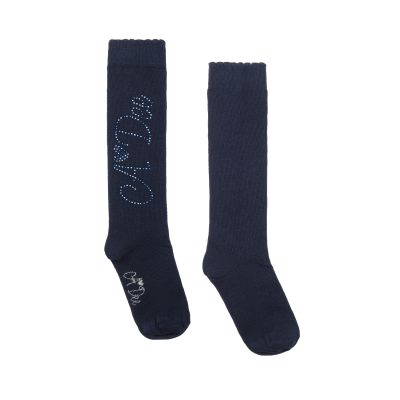 Adee Seren navy knee high sock