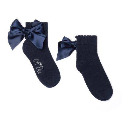 Adee Cara navy ankle sock