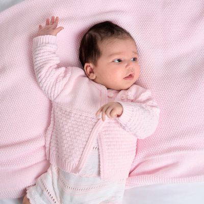 Dandelion pink knit cardigan