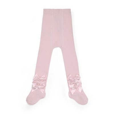 Little A Divine pink bow tights 6317