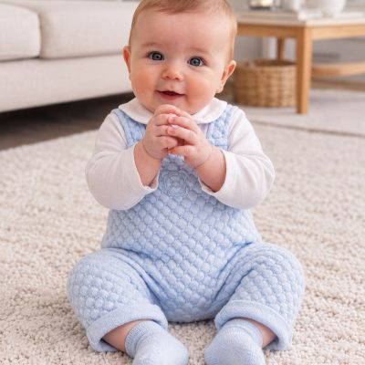 Tutto Piccolo blue mock dungaree 2441