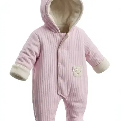 Pex pink bear pramsuit