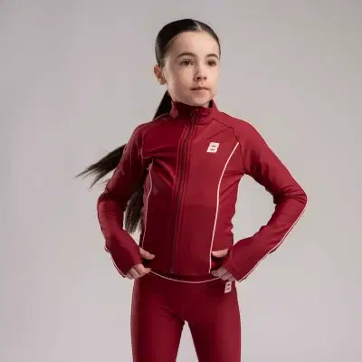 Bonini Revive burgandy zipper